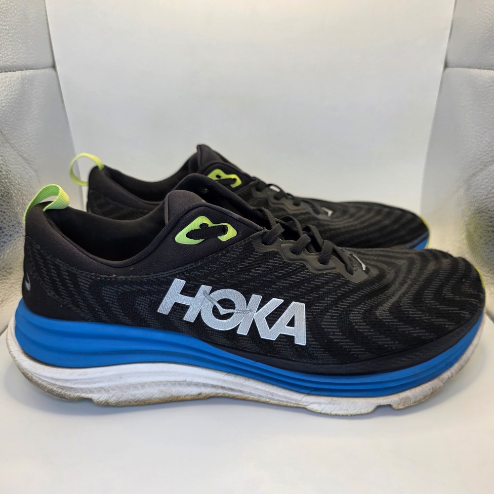 Hoka Gaviota 5 Running Shoes Black Imperial Blue | Mens Size 12